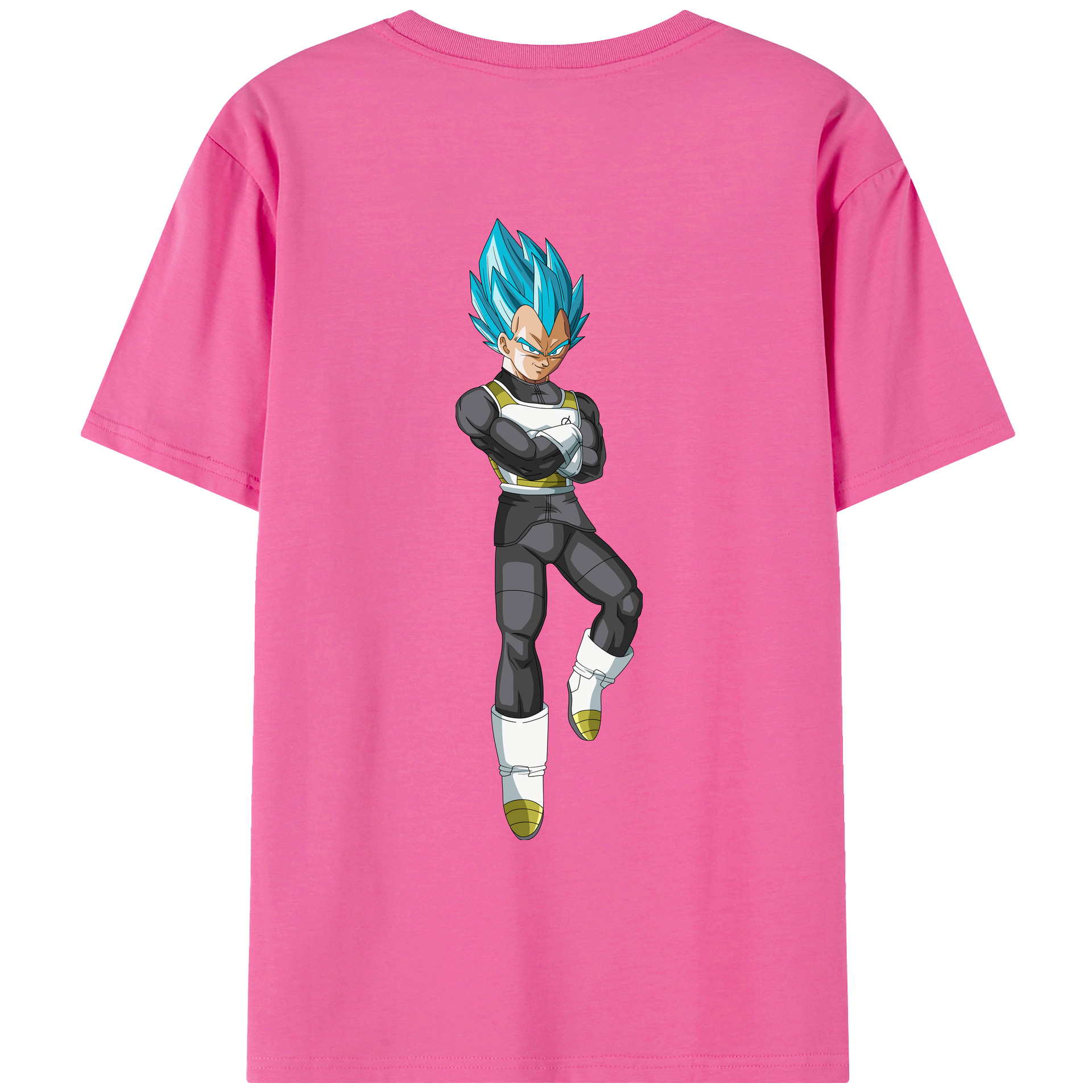 （画像用） ドラゴンボール ベジータ四世（Bejīta Yonsei）DRAGON BALL Vegeta IV レディース半袖Tシャツ(バックプリント)